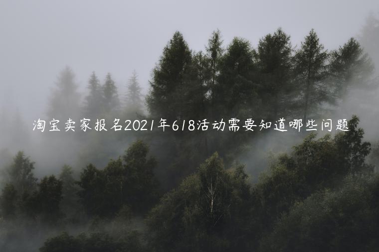 淘寶賣家報(bào)名2023年618活動(dòng)需要知道哪些問(wèn)題